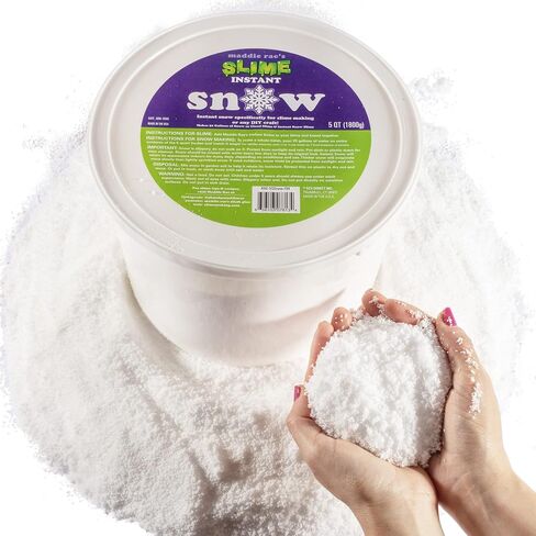 عبوة Maddie Rae's Instant Snow XL - تصنع 50 جالونًا من أفضل مسحوق ثلج صناعي مزيف لطين السحاب، صُنع في الولايات المتحدة الأمريكية بواسطة Snowonder - آمن للأطفال، وغير سام - مشاريع علمية، والعطلات، والفنون والحرف اليدوية in Saudi Arabia