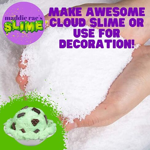 عبوة Maddie Rae's Instant Snow XL - تصنع 50 جالونًا من أفضل مسحوق ثلج صناعي مزيف لطين السحاب، صُنع في الولايات المتحدة الأمريكية بواسطة Snowonder - آمن للأطفال، وغير سام - مشاريع علمية، والعطلات، والفنون والحرف اليدوية in Saudi Arabia