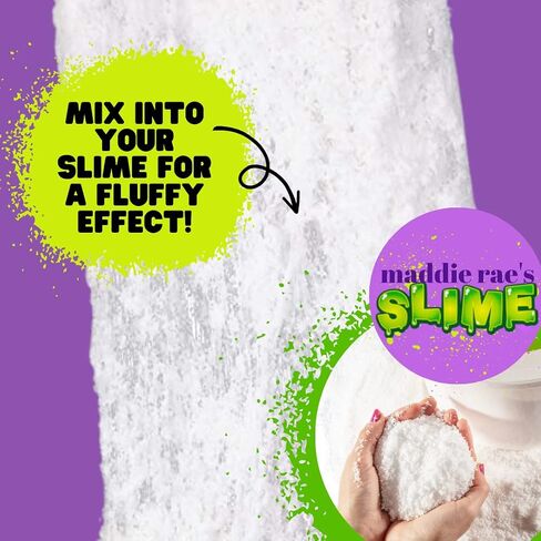 عبوة Maddie Rae's Instant Snow XL - تصنع 50 جالونًا من أفضل مسحوق ثلج صناعي مزيف لطين السحاب، صُنع في الولايات المتحدة الأمريكية بواسطة Snowonder - آمن للأطفال، وغير سام - مشاريع علمية، والعطلات، والفنون والحرف اليدوية in Saudi Arabia