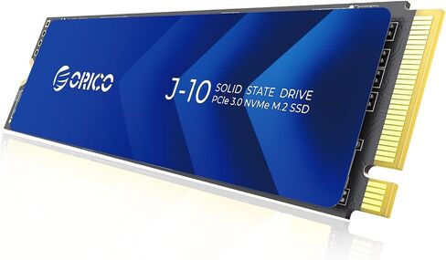 ORICO NVMe SSD 1TB M.2 with Heatsink, Up to 3100MB/s PCIe Gen3x4 2280 Internal Solid State Drive, SLC Cache 3D NAND, Compatible with Laptop and PC Desktops -J10 in Saudi Arabia