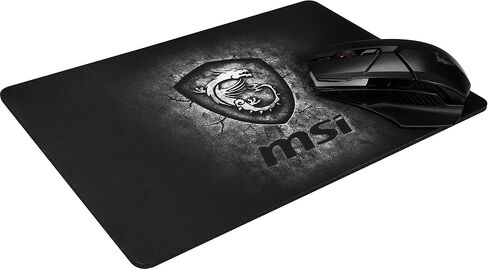 MSI Agility GD20 Premium Gaming Mouse Pad, Standard Medium Size,Ultra Smooth Micro-Tex Textile Surface,Anti-Slip Natural Rubber Base,Extra Thick,Perfect for Laser and Optical Mice,12.5" X 8.7" X 0.2" in Saudi Arabia