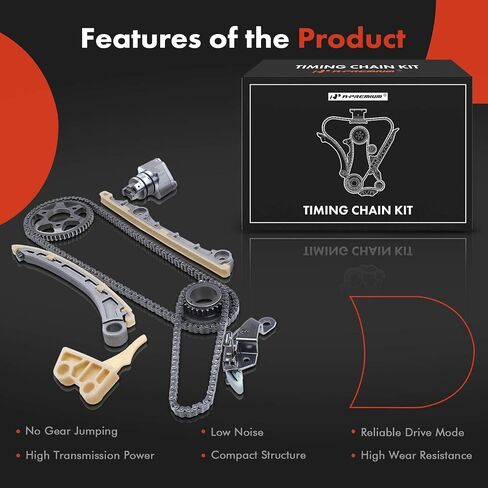 مجموعة A-Premium مكونة من 9 قطع لسلسلة توقيت المحرك مع شداد ودليل وضرس [يناسب DOHC، 4Cyl 2.0L 2.2L] متوافق مع Honda S2000 2000 2001 2002 2003 [2.0L] & S2000 2004 2005 2006 2007 2009 [2.2L] in Saudi Arabia