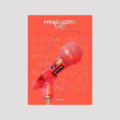 ENHYPEN : MANIFESTO DAY 1 (D Version) Album CD+Poster with Lyrics+Postcard+Message Card+Tattoo Sticker+Photocard+Photobook+Can Badge+(Extra ENHYPEN 8 Photocards+Pocket Mirror) in Saudi Arabia