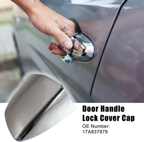 غطاء غطاء مقبض الباب الخارجي من الجانب الأيسر الأمامي من ACROPIX مناسب لسيارة Volkswagen Jetta 2019-2021 - عبوة من قطعة واحدة باللون الرمادي in Saudi Arabia
