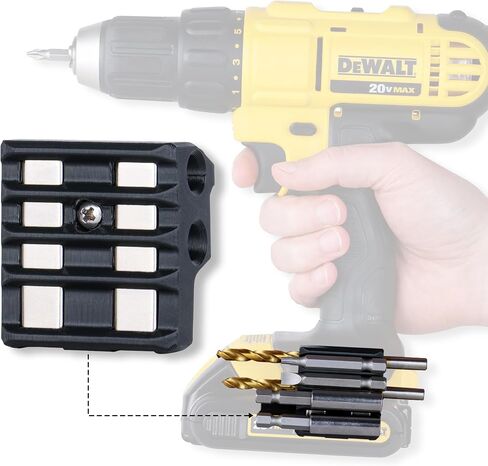 Impact Driver Bit Holder, Magnetic Drill Holder, Bit Holder for Drill, Perfect for Construction, and DIY Projects, Compatible with Most DeWalt 20V Max Drills and Drivers, 1pack in Saudi Arabia