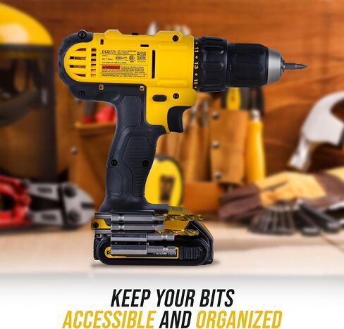 Impact Driver Bit Holder, Magnetic Drill Holder, Bit Holder for Drill, Perfect for Construction, and DIY Projects, Compatible with Most DeWalt 20V Max Drills and Drivers, 1pack in Saudi Arabia