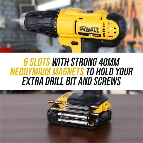 Impact Driver Bit Holder, Magnetic Drill Holder, Bit Holder for Drill, Perfect for Construction, and DIY Projects, Compatible with Most DeWalt 20V Max Drills and Drivers, 1pack in Saudi Arabia
