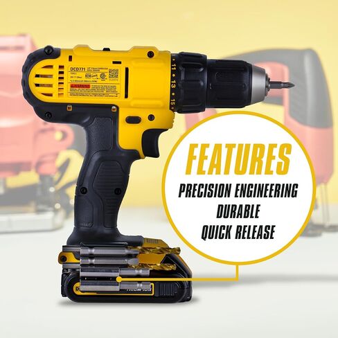 Impact Driver Bit Holder, Magnetic Drill Holder, Bit Holder for Drill, Perfect for Construction, and DIY Projects, Compatible with Most DeWalt 20V Max Drills and Drivers, 1pack in Saudi Arabia