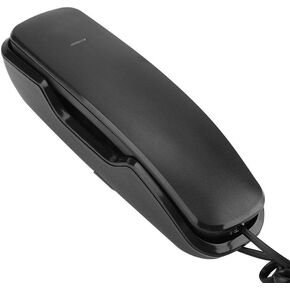 ASHATA Basic Corded Phone, Landline Phones for Home, Pause/Mute/Last Number Redial Functions, Wall Mounted House Phone Telephone Built in Dial Pad,