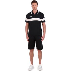 Umbro Men's 1/4 Zip French Terry Polo