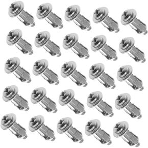 25pcs Set Threaded Inserts Jack nut Tool Expansion nut Expansion Nuts Spline Lug Nuts Bolt Galvanized Carbon Steel Jack Petal Nuts with Screw Decorate Stainless Steel Fastener