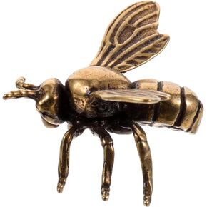 Cabilock Brass Bee Small Desktop Decor Desktop Bee Ornament Desktop Brass Decor Small Bee Figurine Desktop
