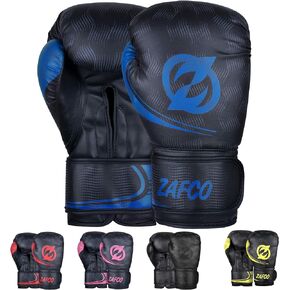 Zafco Boxing Gloves for Men & Women Training Pro Punching Heavy Bag Mitts MMA Muay Thai Sparring Kickboxing Gloves
