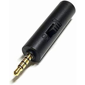 S.A Service ST35-SWAF Microphone Mute (Silencing) Switch Adapter, Compatible with 4-Pole 0.1 inch (3.5 mm) Stereo Mini CTIA Standards, Smartphones, Tablets, PS4/5, Switches, etc