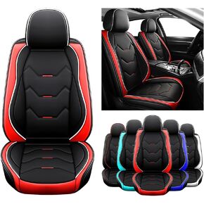 Car Seat Covers Fit for Jeep Gladiator 2020-2023,Super Breathable and Waterproof Leather Seat Covers,2 Seats&Luxury (Black)