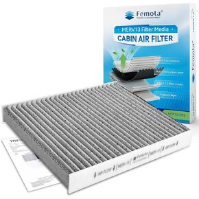 MERV 13 Cabin Air Filter with Activated Carbon, CF12157(CP157) for Lexus, Mazda, Avalon, Camry, Corolla, Highlander, Prius, RAV4, Sienna, Venza