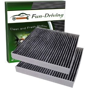 Fun-Driving FD285 Cabin Air Filter for Toyota/Lexus/Scion/Subaru/Land Rover/Pontiac,Replace CF10285, Not Fit 2016 Prius (2 Pack)