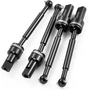 RC Aluminum Front Rear Driveshaft Assembly for Tra-xxas LaTrax 1/18 Teton Desert Prerunner SST-Replaces Part 7650 (Black)