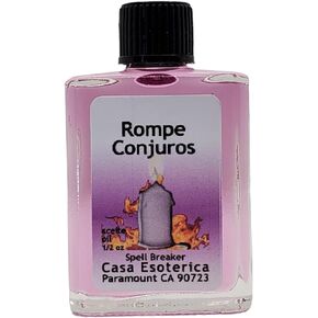 Spell Breaker Oil (Rompe Conjuros Aceite) Spiritual Anointing Oil by CASA ESOTERICA MAGICK SPACE - Protection Spell - Break Negative Energy & Unwanted Magick-0.5 FL OZ (1 Pack)