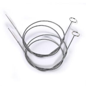 Long Wire Brush sunroof Drain Cleaning Tool for car and Fridge 60-inch X 2/5 inch,2 Piece