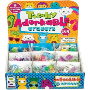 Raymond Geddes Totally Adorkable Erasers (Pack of 144)