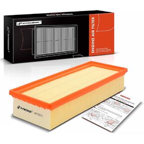 A-Premium Engine Air Filter Compatible with Audi A4, A4 allroad, A4 Quattro, A5, A5 Quattro, allroad, Q5, 2009-2017, L4 2.0L, Replace# 8K0133843E