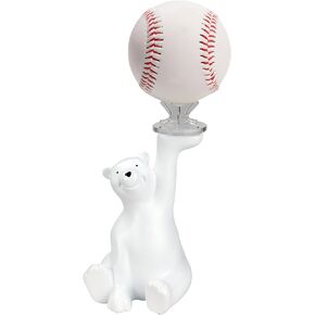 Hand Support Acrylic Small Ball Stand Holder Sport Ball Display Rack Baseball Display Stand Ball Display Holder for Baseball Golf Softball Tennis Ball Spheres