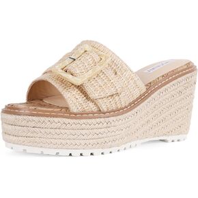 AMINUGAL Platform Espadrilles for Women Comfortable Wedge Sandals for Women Casual Summer Espadrilles Wedges for Women Open Toe Slip On Platform Sandals Women Fashion Espadrille Slides for Women Espadrille Wedge Sandals for Women