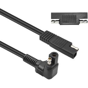 SAE Extension Cable YACSEJAO 3FT/1M 12AWG 90 Degrees SAE to SAE Power Automotive Quick Disconnect Wire Harness Connector