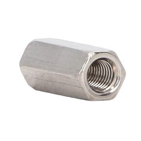 20Pcs Hex Coupling Nut 304 Stainless Steel Rust Proof Female Thread M5 Connector Nut Silver,Fastening Parts Hex Nuts Flange Nuts Stainless Steel Rod Coupling Nuts