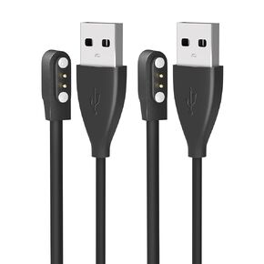 E ECSEM Compatible for AviiHoug H23/XSUTIC H23/Sunorshop H23 Smart Watch Charger, Magnetic USB Charging Cable Replacement Charger for AviiHoug/XSUTIC/Sunorshop H23 Smartwatch Accessories 3.3Ft, Black