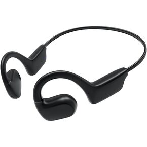 Open Ear Headphones, 16.2mm Dynamic Speaker Air Conduction Wireless Headphones Bluetooth 5.3 Wireless Earbuds with Premium Sound, Sweat Resistant Bluetooth Earphones for Running Hiking，Black