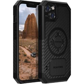Rokform - iPhone 13 Pro Max Case, Rugged Series, Dual Magnet Plus MagSafe Compatible, Magnetic Protective Apple Gear, iPhone Cover with RokLock Twist Lock, Drop Tested Armor (Black)