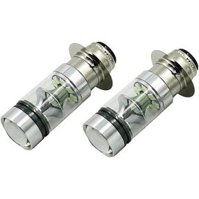 motoparty For Kawasaki Bayou 220 300 KFX 400 KLX 250R 300 Lakota Prairie 360 400 100W White High Power H6 (2PCS)