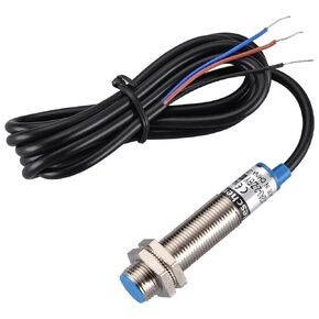 M12 Inductive Proximity Sensor Switch, Shield Type, LJ12A3-2-Z/BY, Detector 2mm, 10-30VDC 200mA, PNP Normally Open(NO), 3 Wire