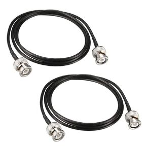 33ft /10m BNC Male to BNC Male RG174 Coaxial Extension Cable Video Signals, CCTV, DVR, Camera -2Pack
