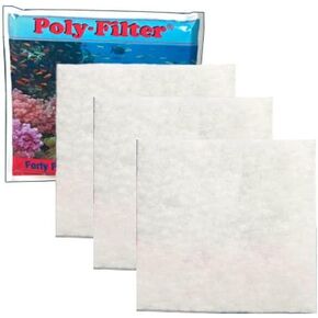 Inland Seas Poly-Bio-Marine Poly Filter Pad, 12" X 12" Three Pack Bundle (3 Items)