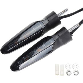 Motorcycle Front or Rear Turn Signal Indicators Compatible with Honda Africa Twin CRF1000L 2015-2020 and Africa Twin CRF1100L 2020 (Clear)