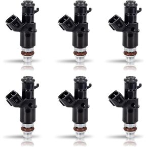 ENA Fuel Injector for FJ485 8001492N 16450RCAA01 MP55064 Set of 6 Compatible with Acura Honda Saturn ILX MDX TL Accord Odyssey Pilot Ridgeline Vue L4 V6 2.0L 3.0L 3.5L 2003-2011 2012 2013 14 15 16 17