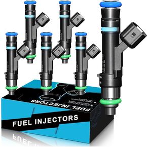 0280158020 Fuel Injectors For:-Dodge For:-RAM 1500 Dakota Durango Nitro, For:-Jeep Grand Cherokee Commander Liberty, For:-Mitsubishi Raider 3.7L 2004-2012 High Performance Set of 6