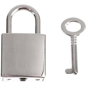 2pcs Vintage Old Antique Style Mini Archaize Padlocks Key Lock with Key for Jewelry Box Storage Box Diary Book(Gold)