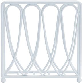 Gourmet Basics by Mikasa - 5246372 Gourmet Basics by Mikasa Victorian Loop Napkin Holder, 7 inch, White