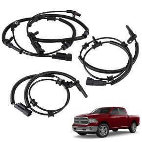 4PCS Front&Rear ABS Wheel Speed Sensor Compatible for Ram 1500 2013-2018, for 2019 1500 Classic V6 3.0L 3.6L 3.7L, V8 4.7L 5.7L Engine ALS2246 68053861AB 68053861AC 68053861AD 68231044AB 68053861AA