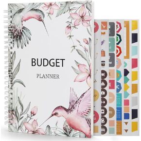 Hummingbirds Budget PIanner - WERTIOO Expense Tracker Notebook 6" x 8.4", A5 Financial Planner Organizer Budget Book, Manage Your Money Effectively in Kuwait
