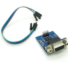 RS232 Serial Port to TTL Converter Module for Equipment Upgrades Like DVD with 4 20CM Doupont Cables