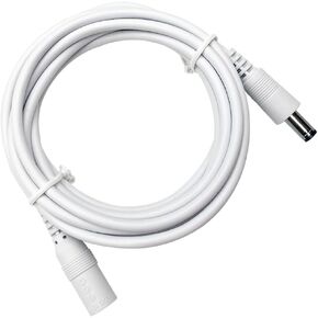 6ft DC Power Extension Cable 5.5mm*2.1mm Male to Female Power Cord for CCTV Security Surveillance Cameras, LED Strip, Router, 12V DC Power Supply Adapter and More (Black)