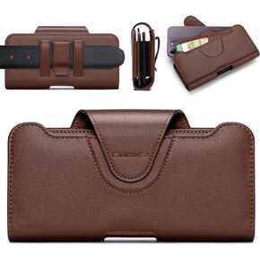 Dual Phone Holster for iPhone 15 14 13 12 11 Pro Max Series with Separate Card Holder, Dual Phone Case for Two Phones for S22 Plus/S21 Plus/S20 Plus