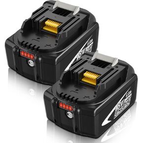 Upgraded to BL1860B 6.0Ah Replacement for Makita 18V Battery Compatible with Makita 18V Battery Lithium Ion BL1860 BL1850 BL1850B BL1840 BL1840B BL1830 BL1830B BL1815 BL1815B LXT-400