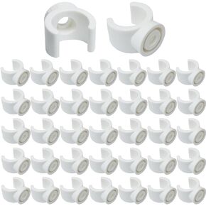 50PCS PEX Pipe Clamps Pipe Hanger Clamps 1/2 inch PVC Water Pipe Bracket Plastic 16 mm For Residential Industrial Water Supply and Cable Wiring Piping Systems White