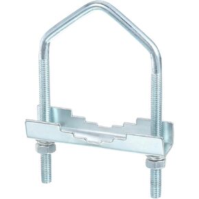 uxcell Antenna Mast Cross-Over Bracket Kit U-Bolt Clamp Mounting Hardware for Outdoor Antenna, M6x100x50mm
